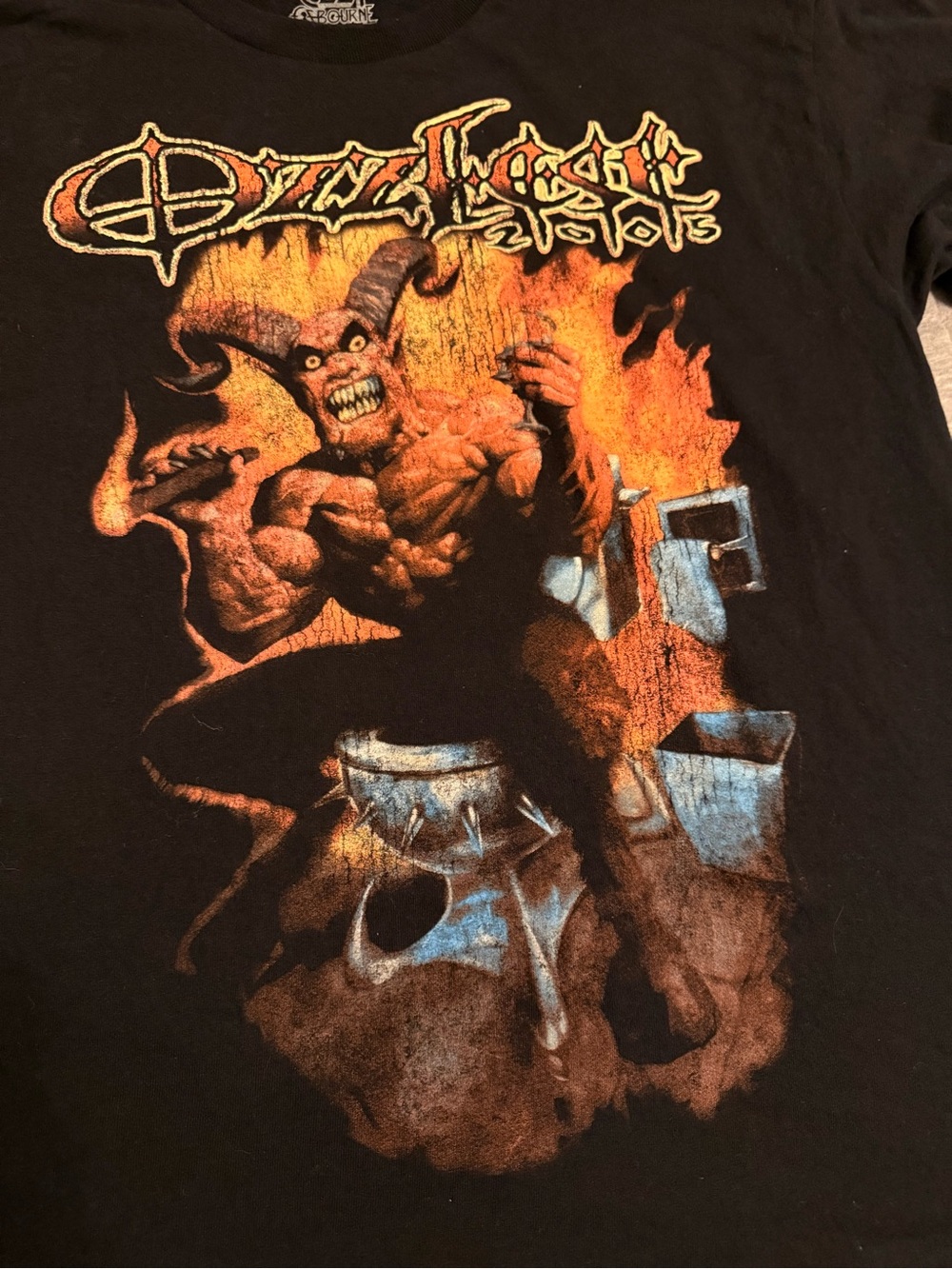 Ozzy Osbourne Black Graphic Band Tee - Demon Print